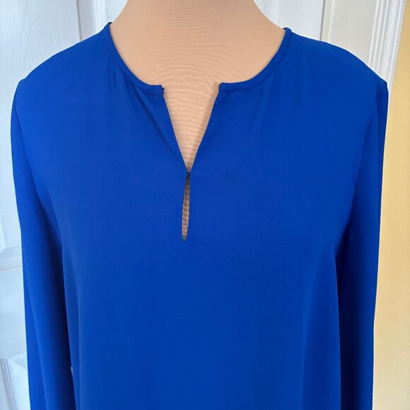 Ellen Tracy Blouse Blue NWOT - Picture 3 of 7